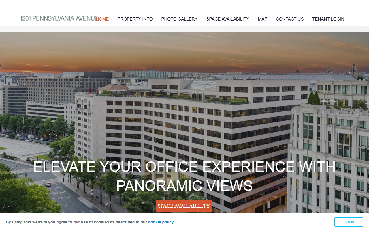 1201pennsylvania.com screenshot
