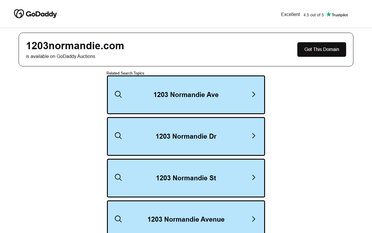 1203normandie.com screenshot