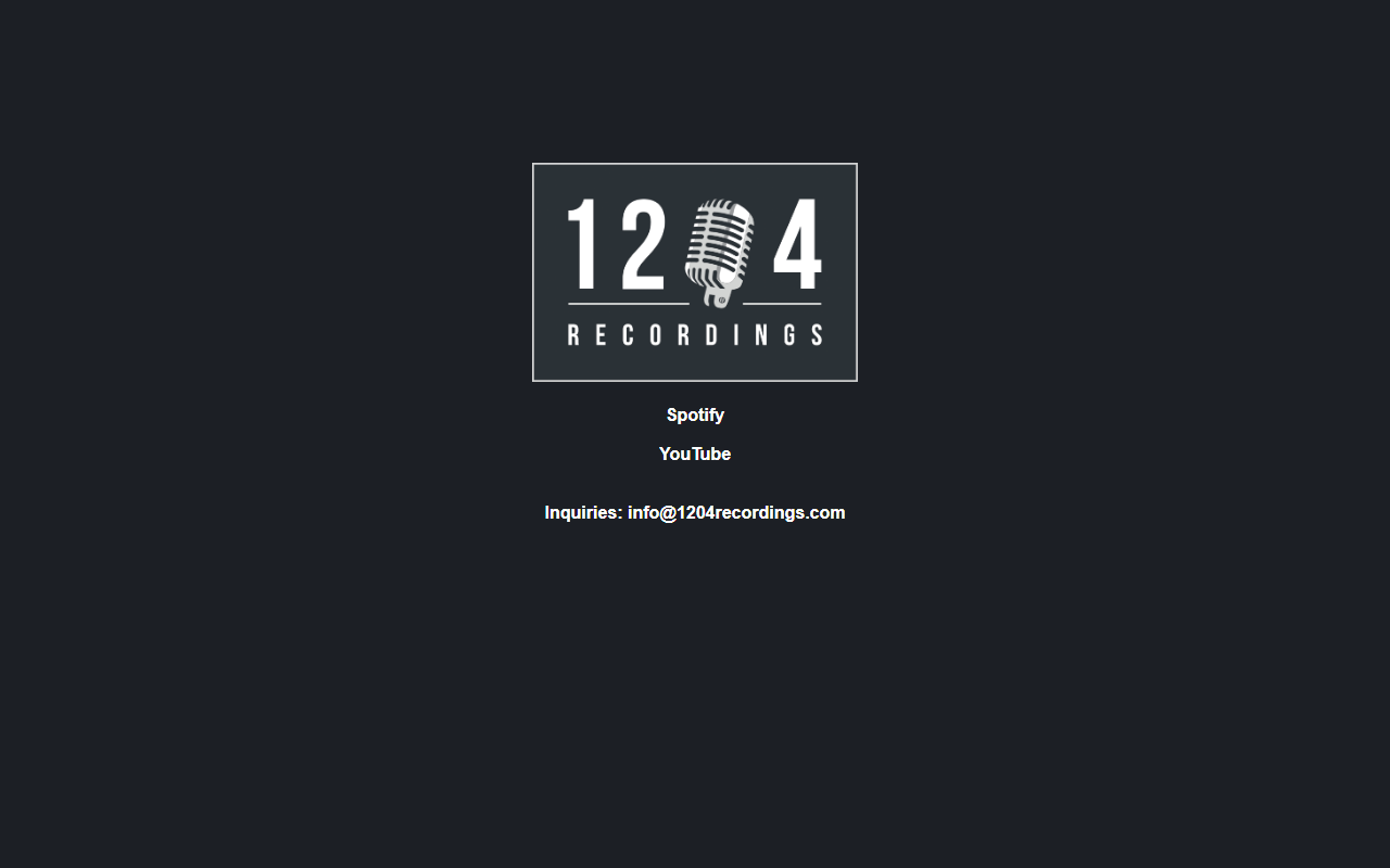 1204recordings.com screenshot