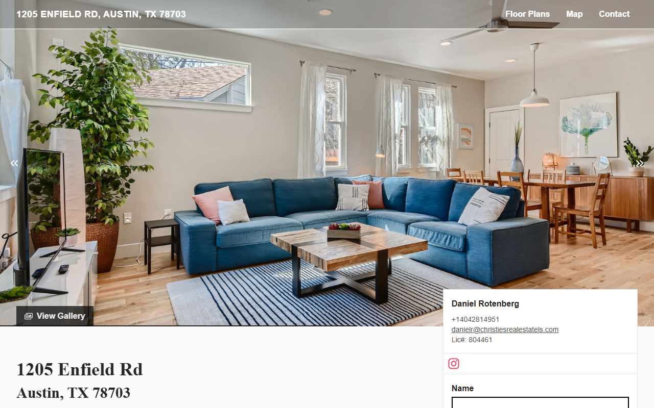 1205enfield.com screenshot