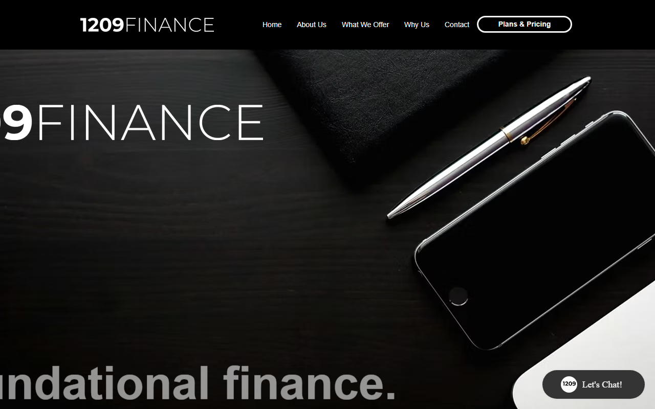 1209finance.com screenshot