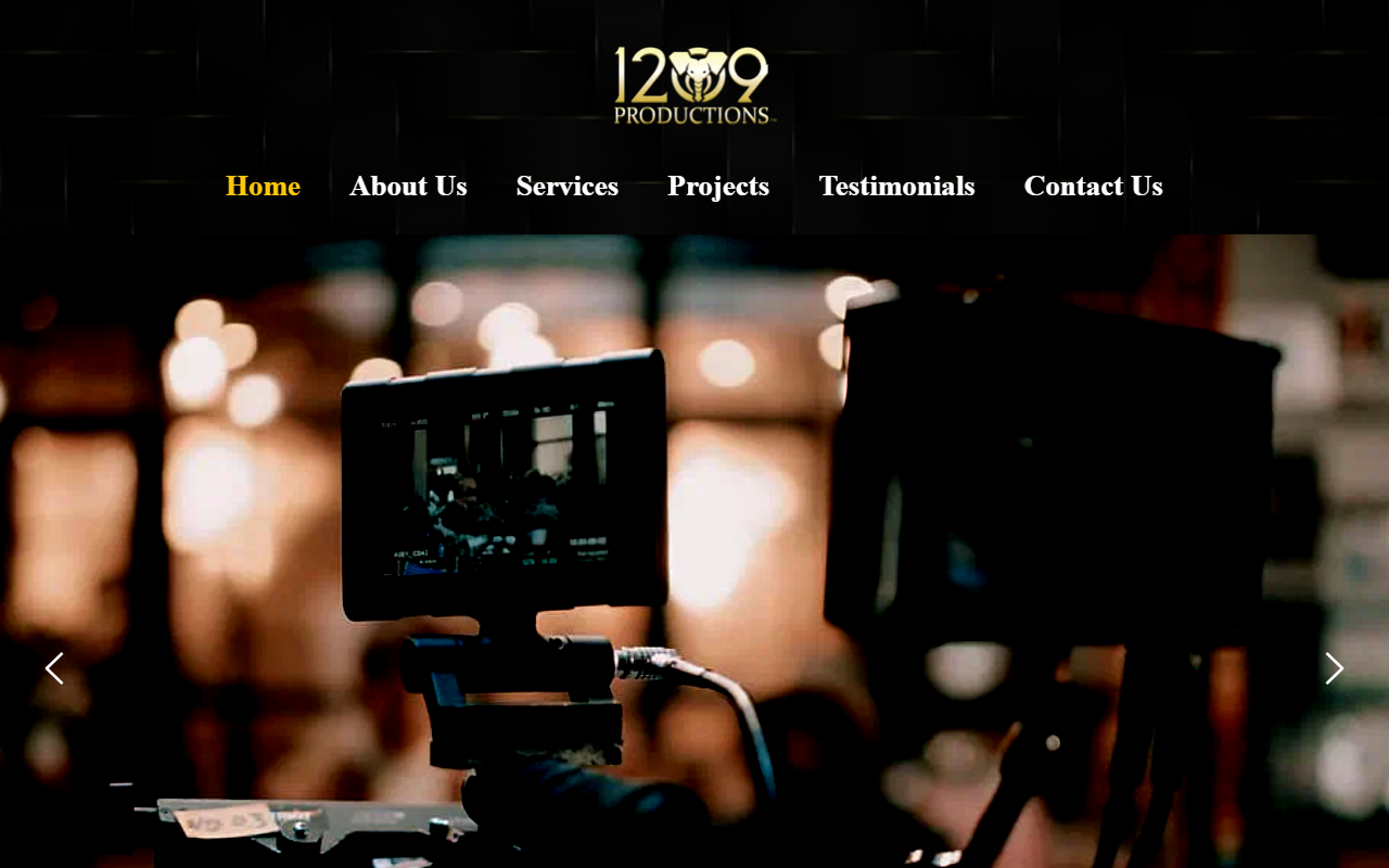 1209productions.com screenshot