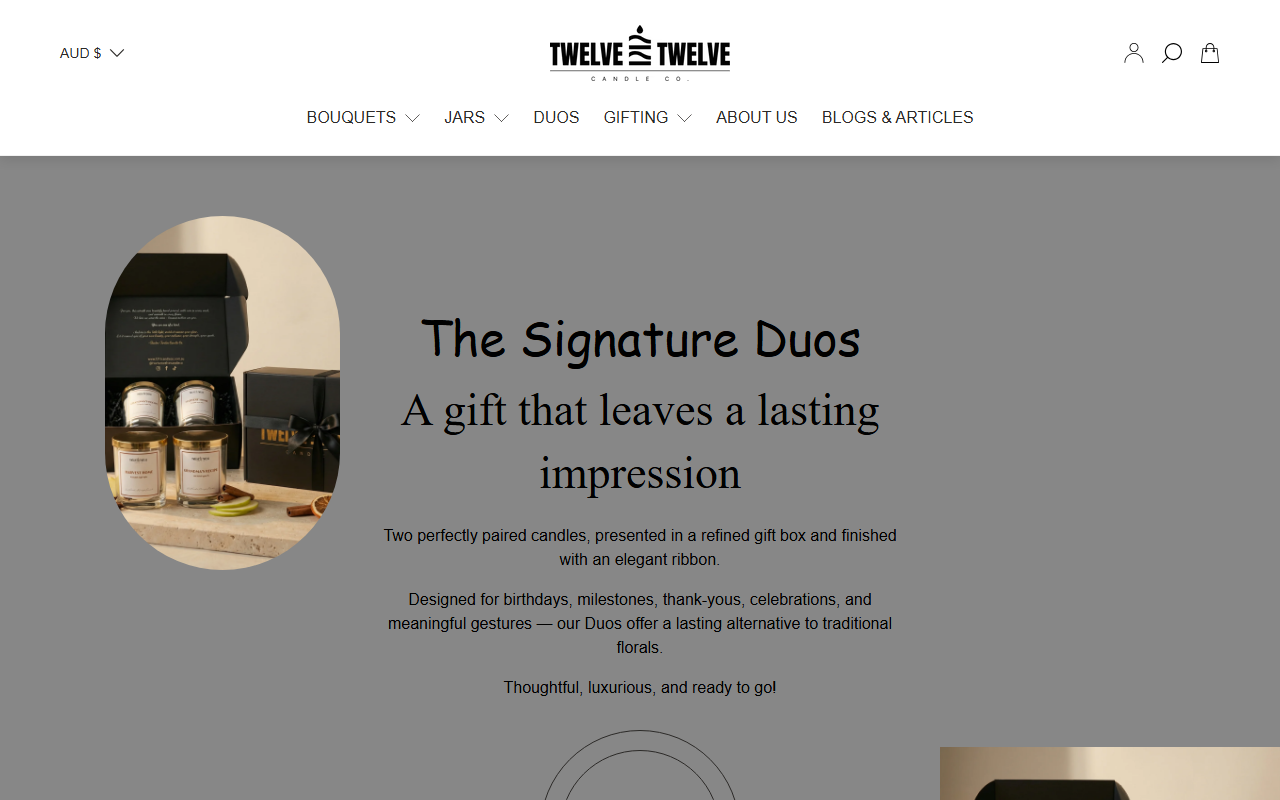 1212candleco.com screenshot