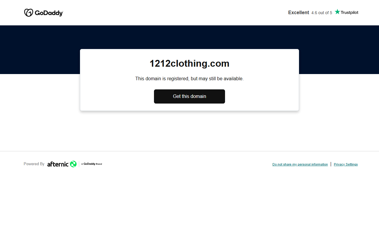 1212clothing.com screenshot