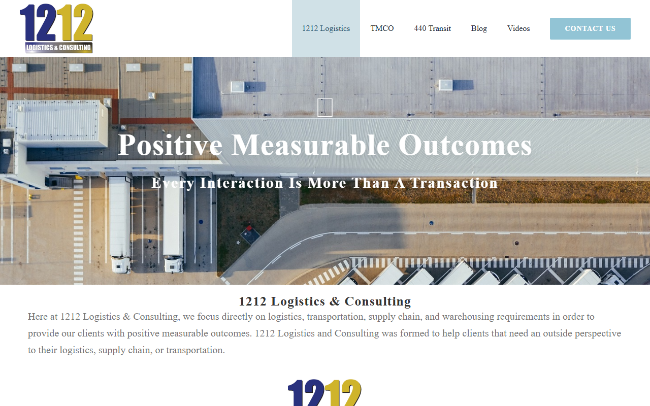 1212logistics.com screenshot