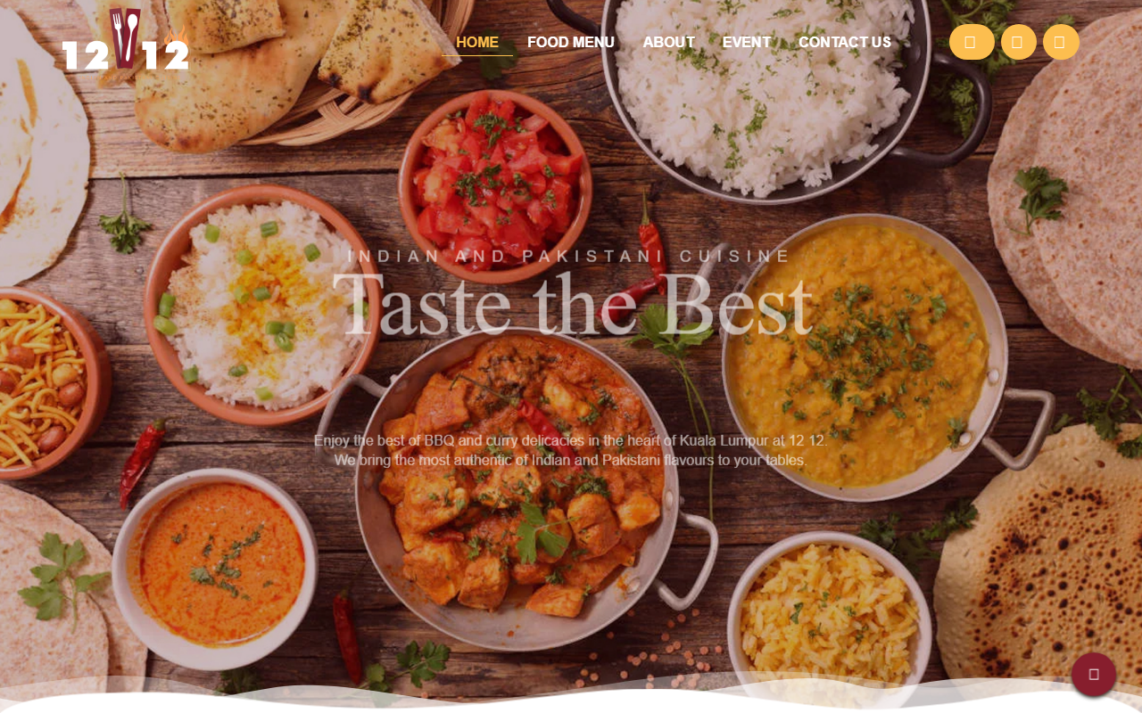 1212restaurant.com screenshot