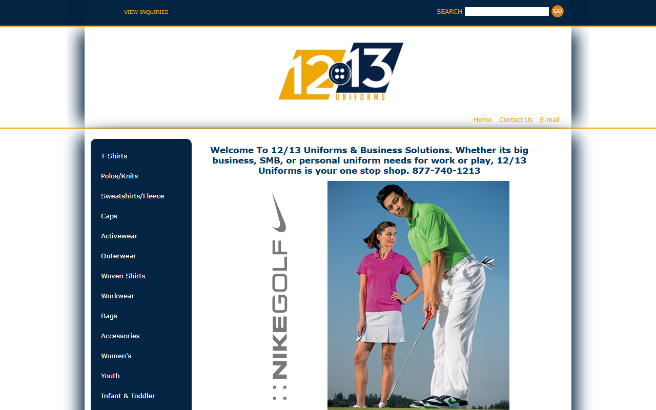 1213uniforms.com screenshot