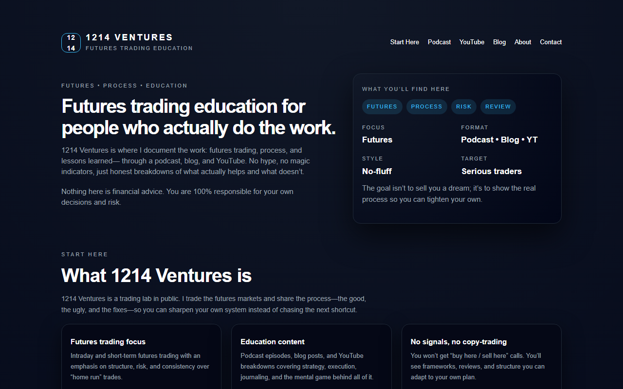 1214ventures.com screenshot