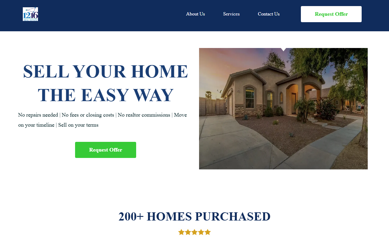 1216realestate.com screenshot
