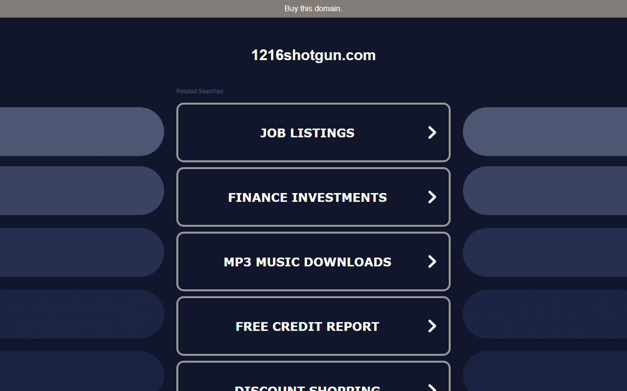 1216shotgun.com screenshot