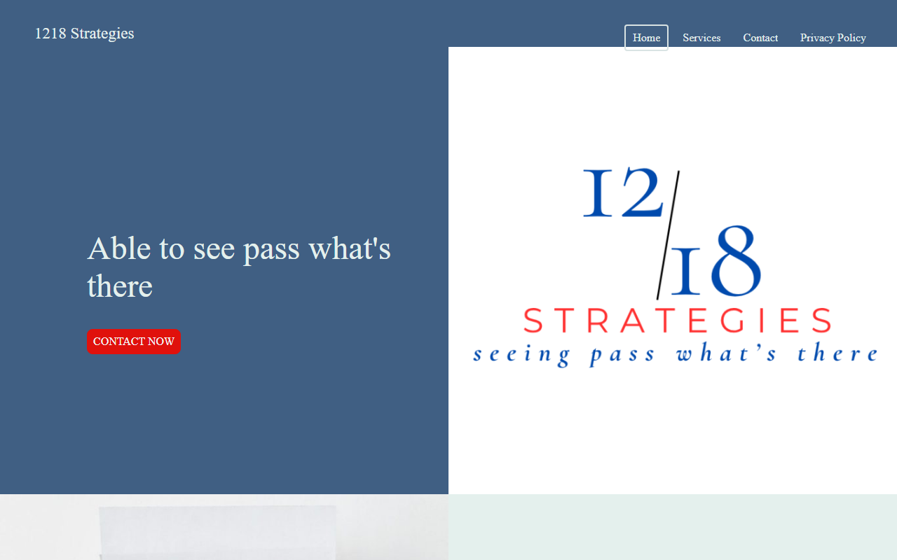 1218strategies.com screenshot