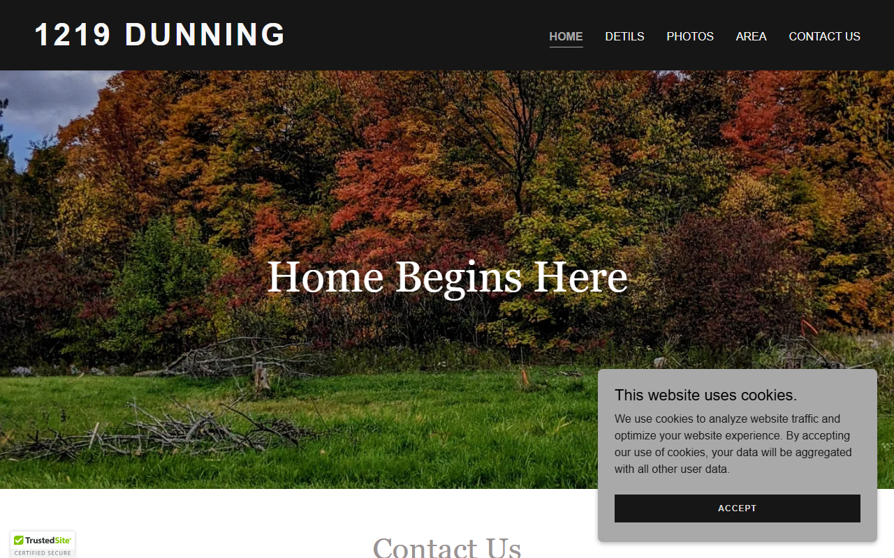 1219dunning.com screenshot