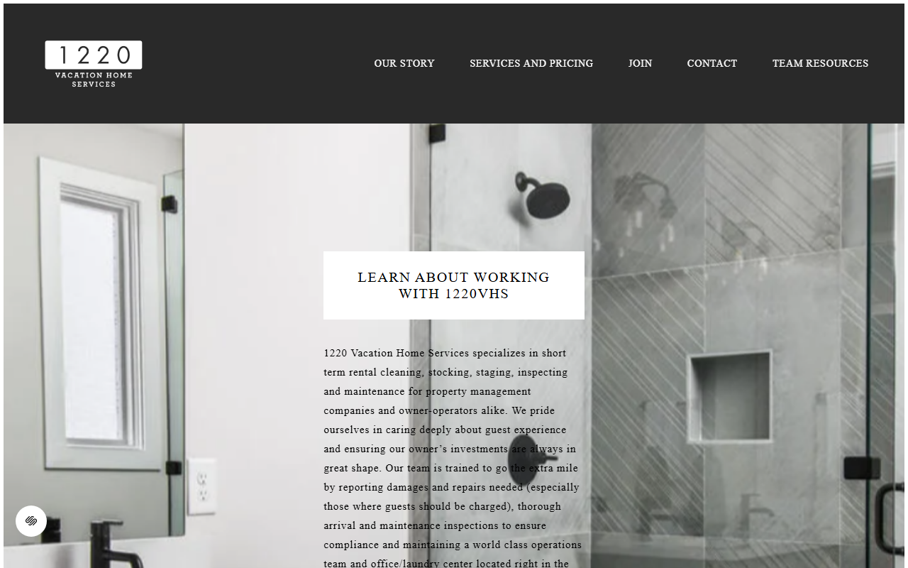 1220homeservices.com screenshot