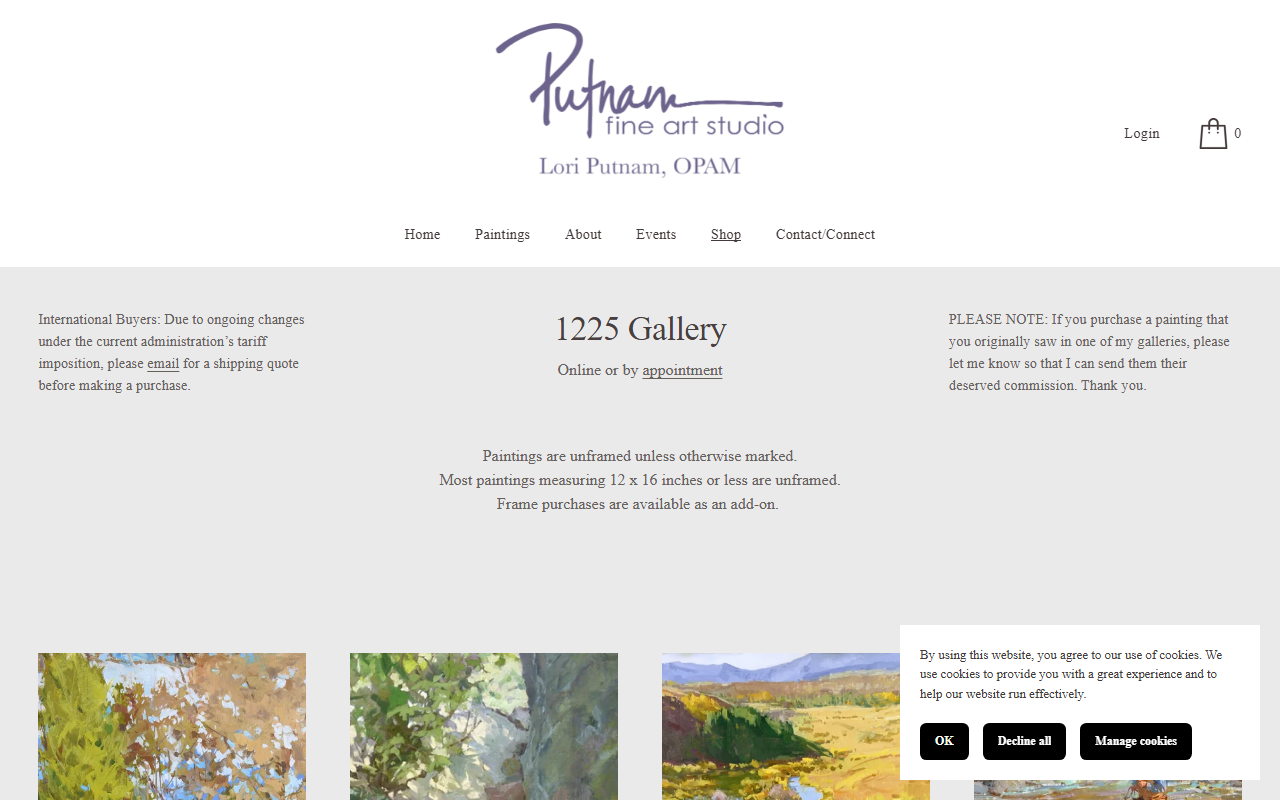 1225gallery.com screenshot