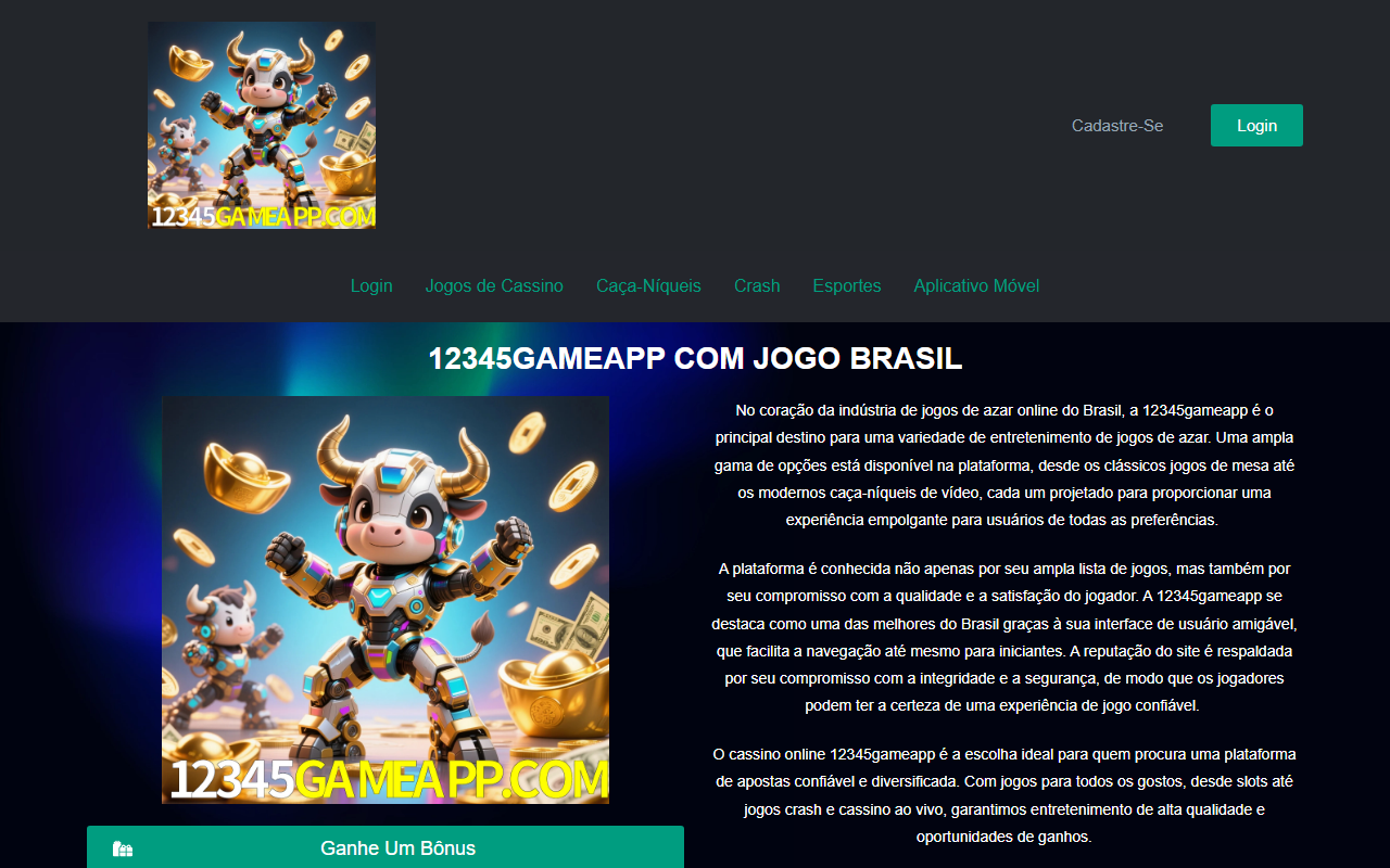 12345gameapp.com screenshot