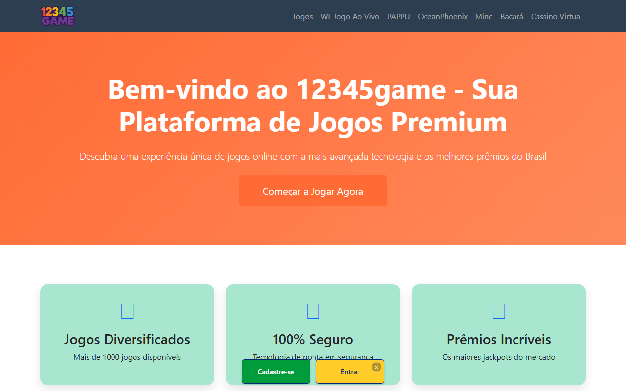 12345gamevip.com screenshot