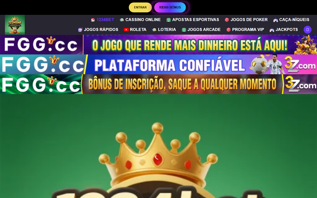 1234betcasino.com screenshot