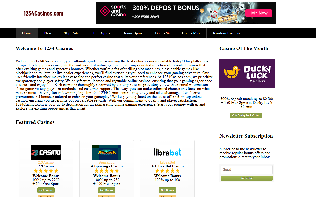 1234casinos.com screenshot