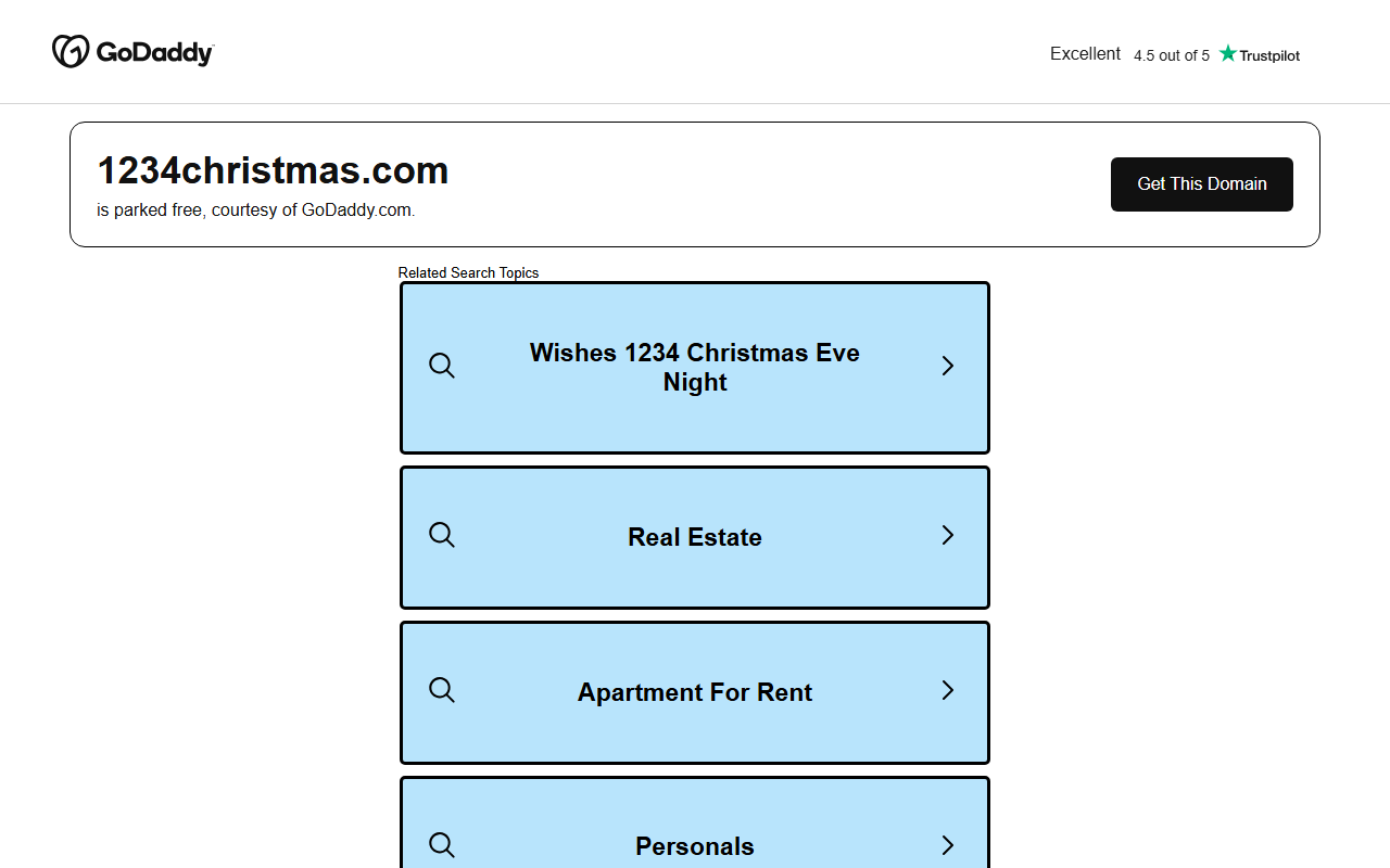 1234christmas.com screenshot