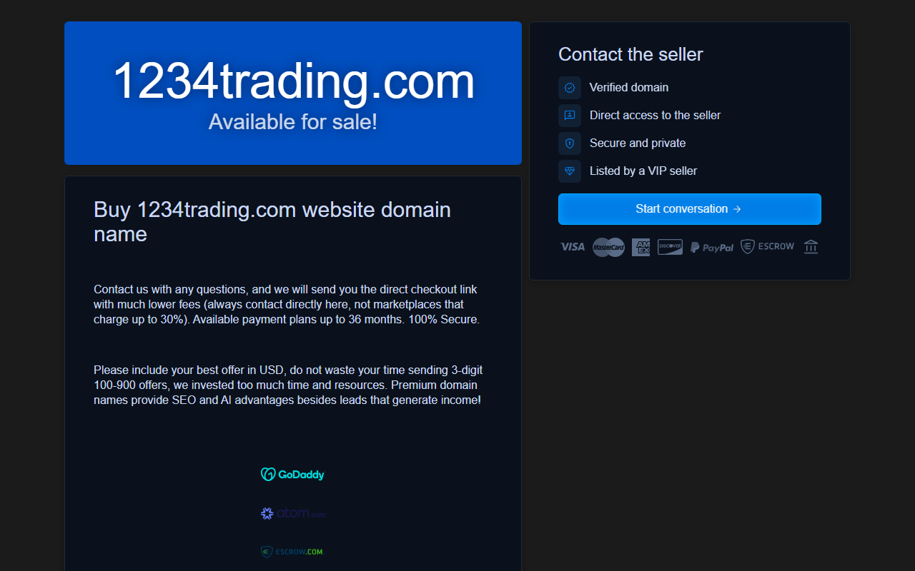 1234trading.com screenshot