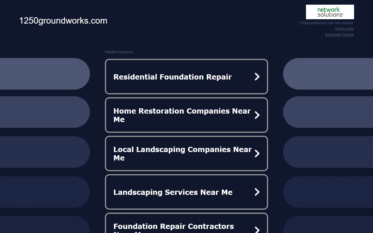 1250groundworks.com screenshot