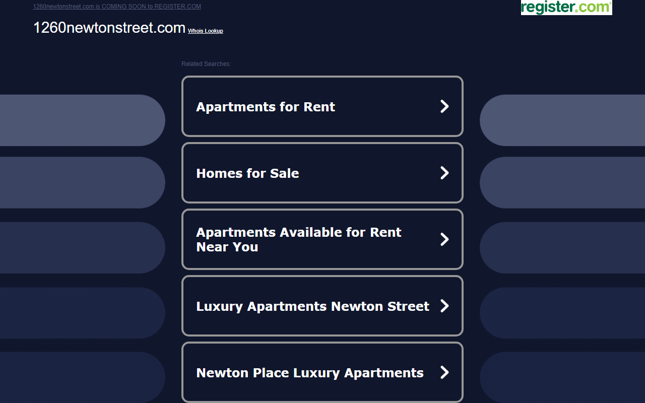 1260newtonstreet.com screenshot