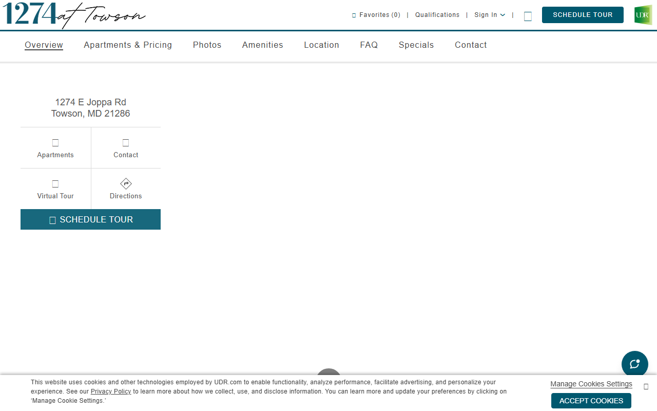 1274towsonapts.com screenshot