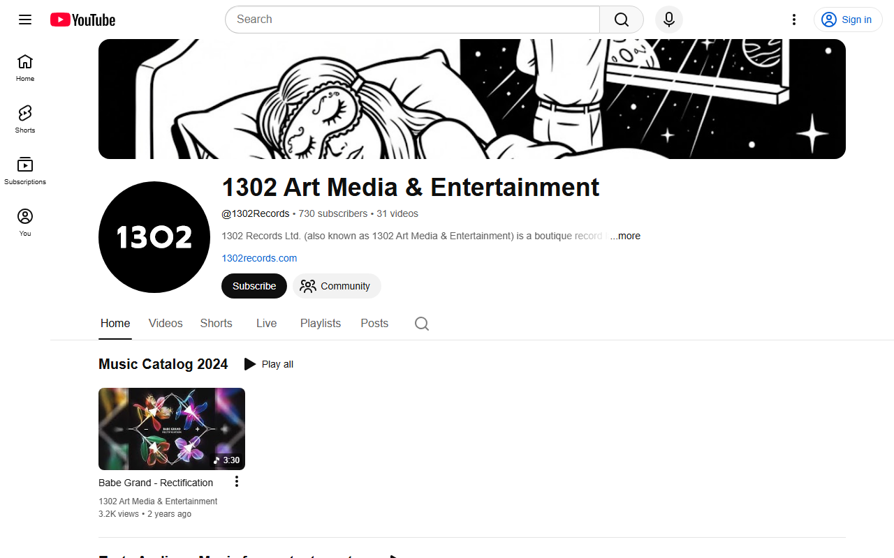 1302records.com screenshot