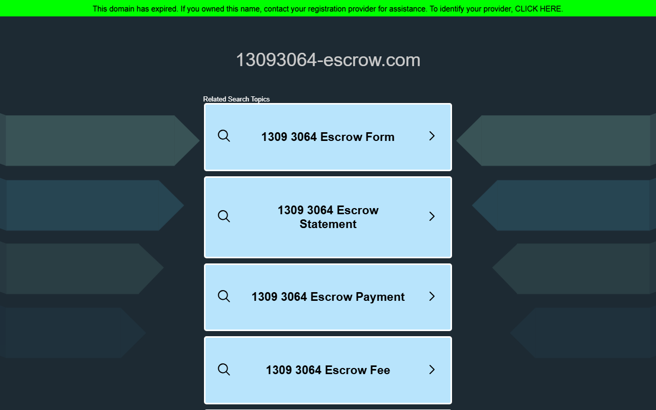 13093064-escrow.com screenshot