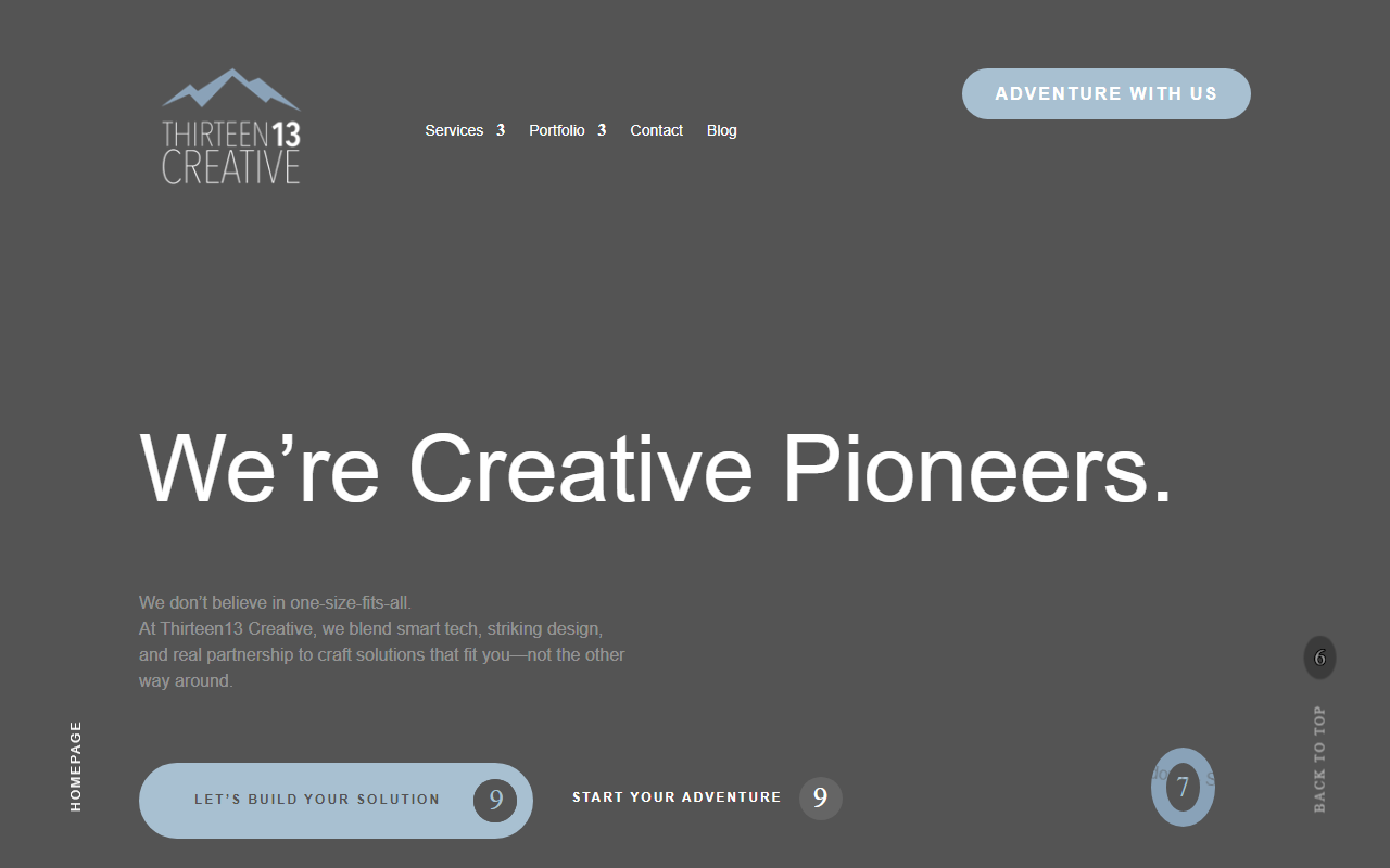 1313creative.com screenshot