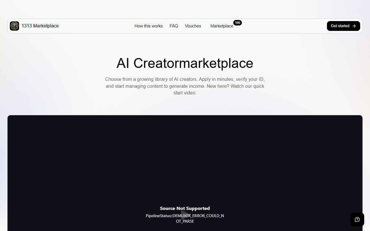 1313marketplace.com screenshot
