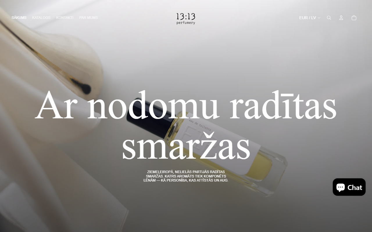 1313perfumery.com screenshot
