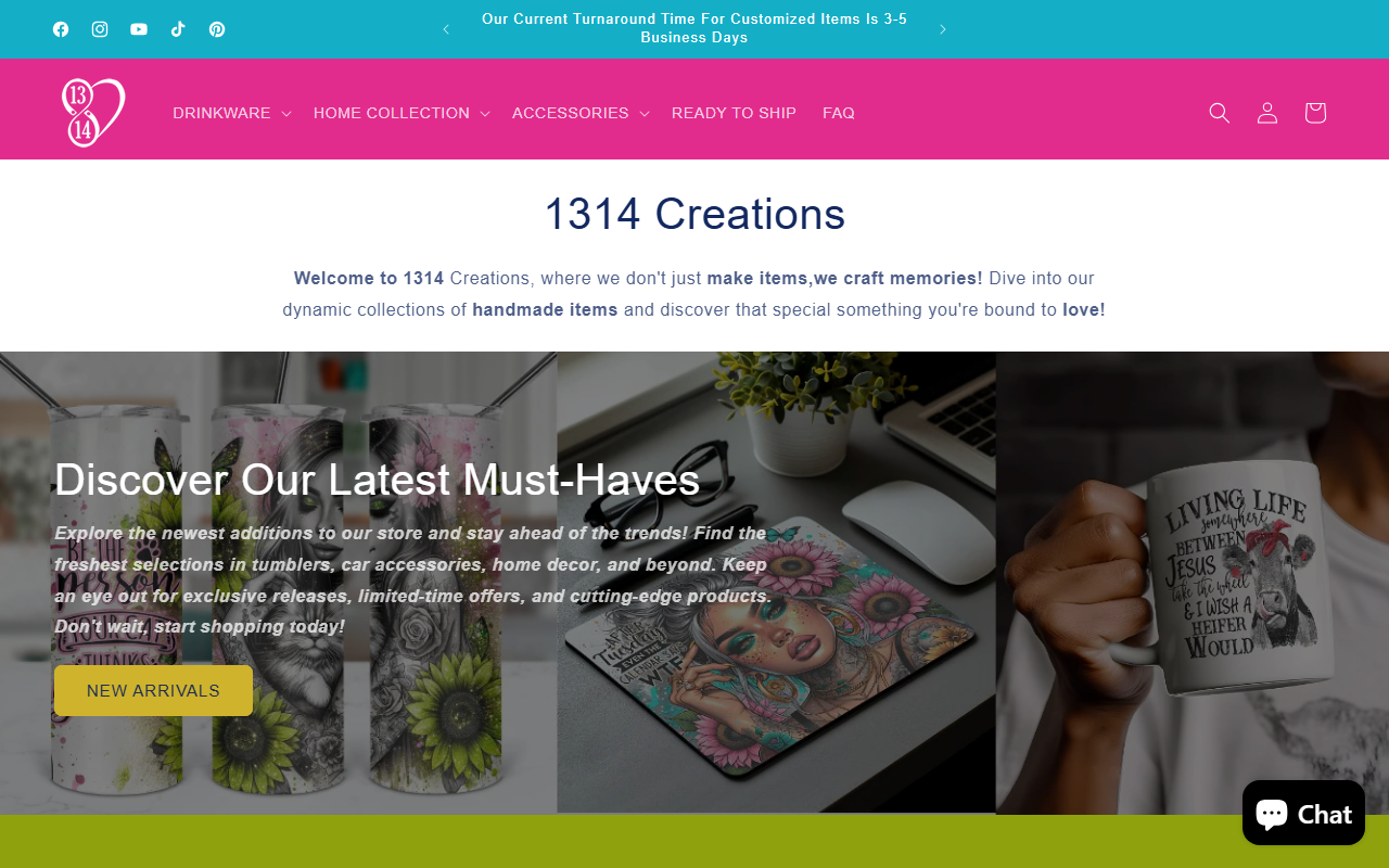 1314creations.com screenshot