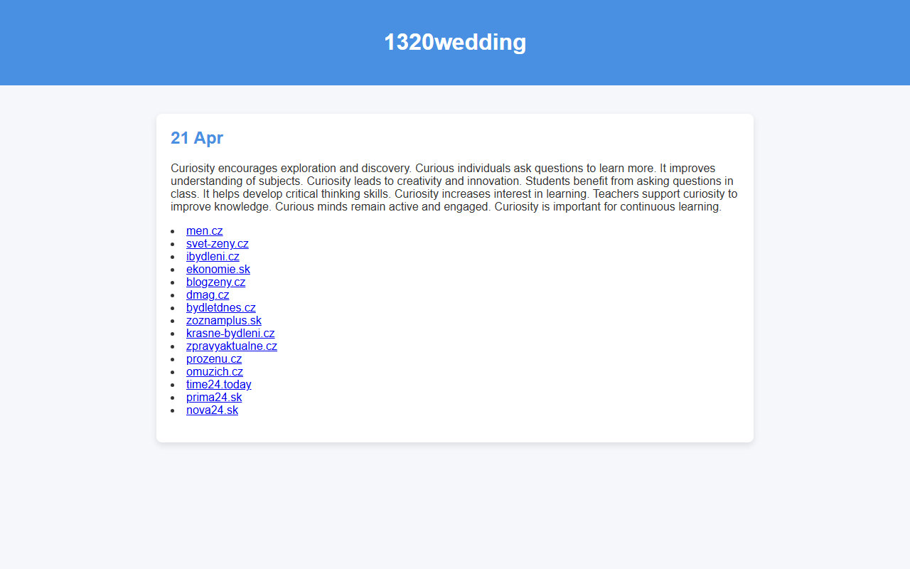 1320wedding.com screenshot