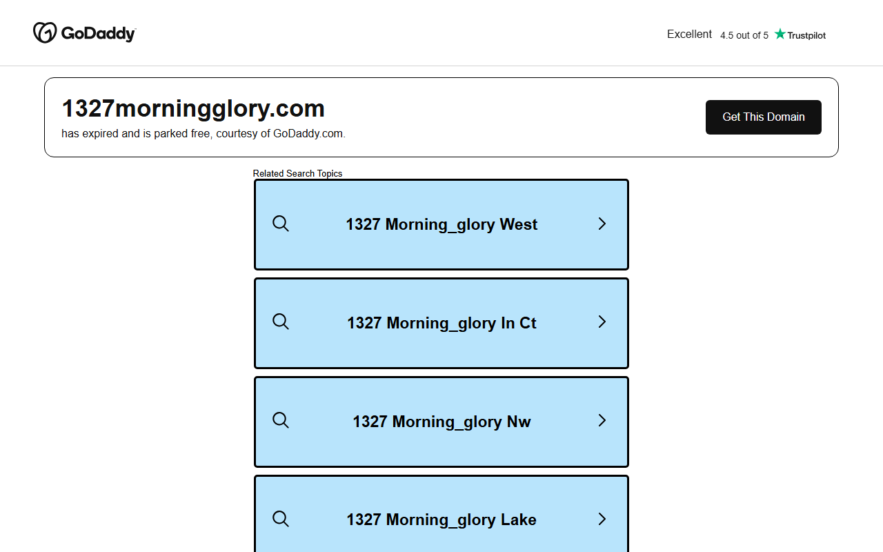 1327morningglory.com screenshot