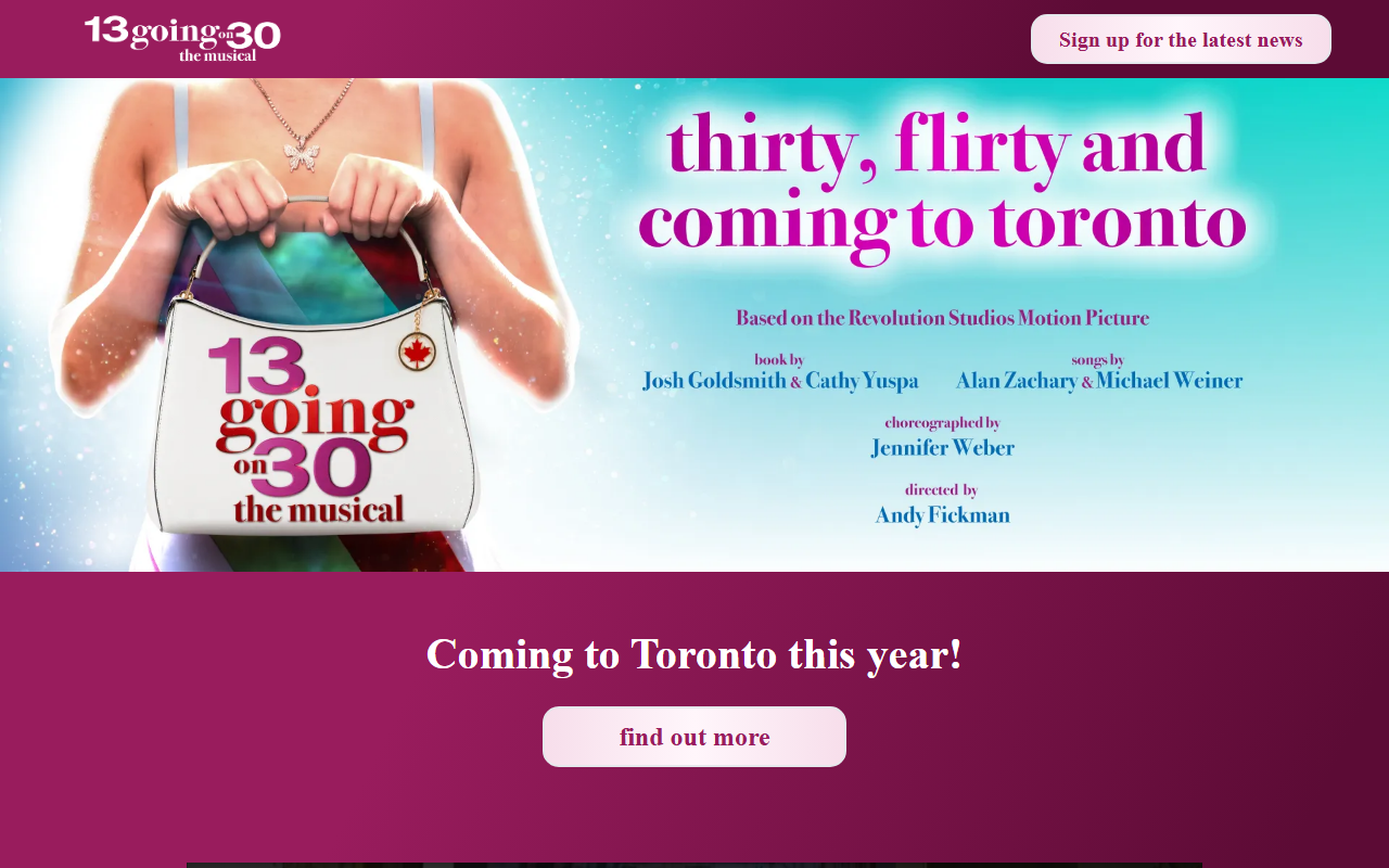 1330musical.com screenshot