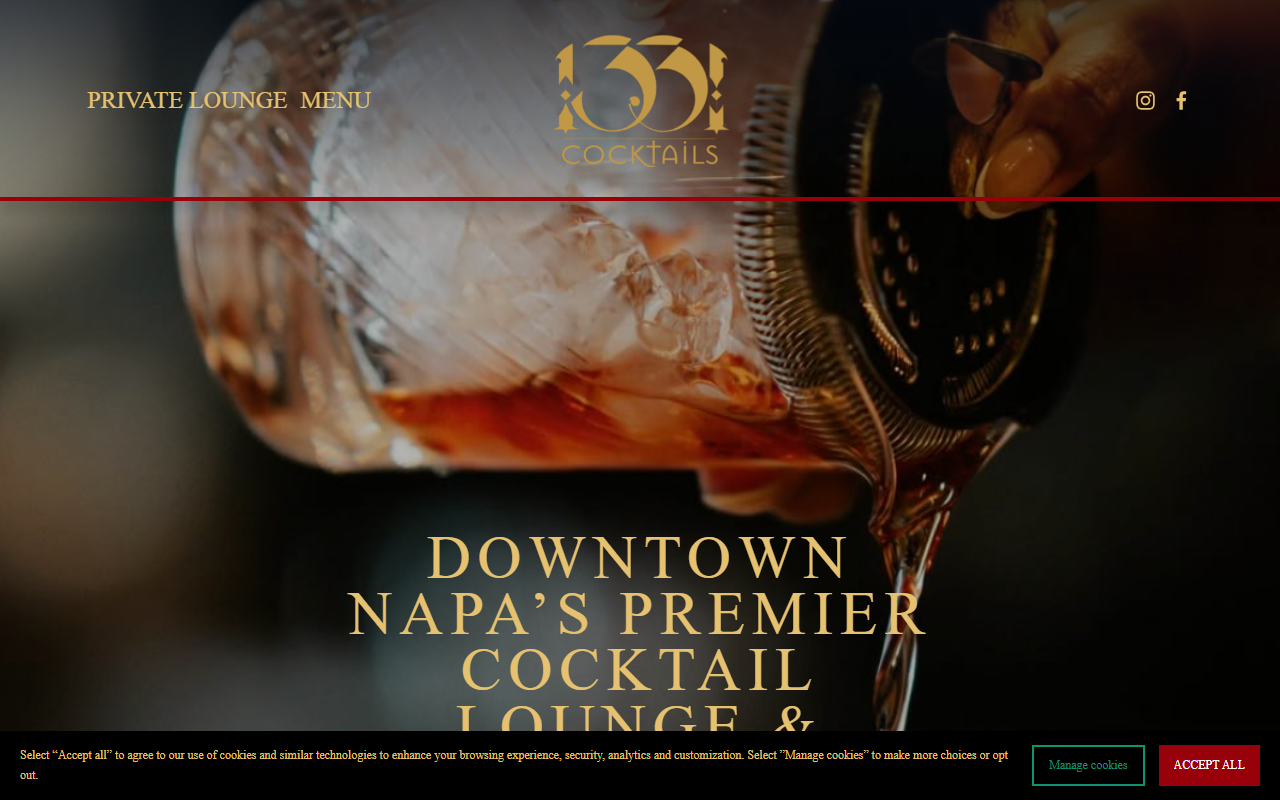 1331cocktails.com screenshot