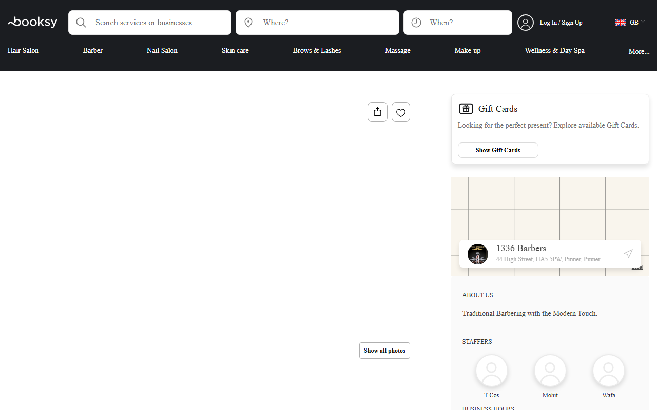 1336barbers.com screenshot