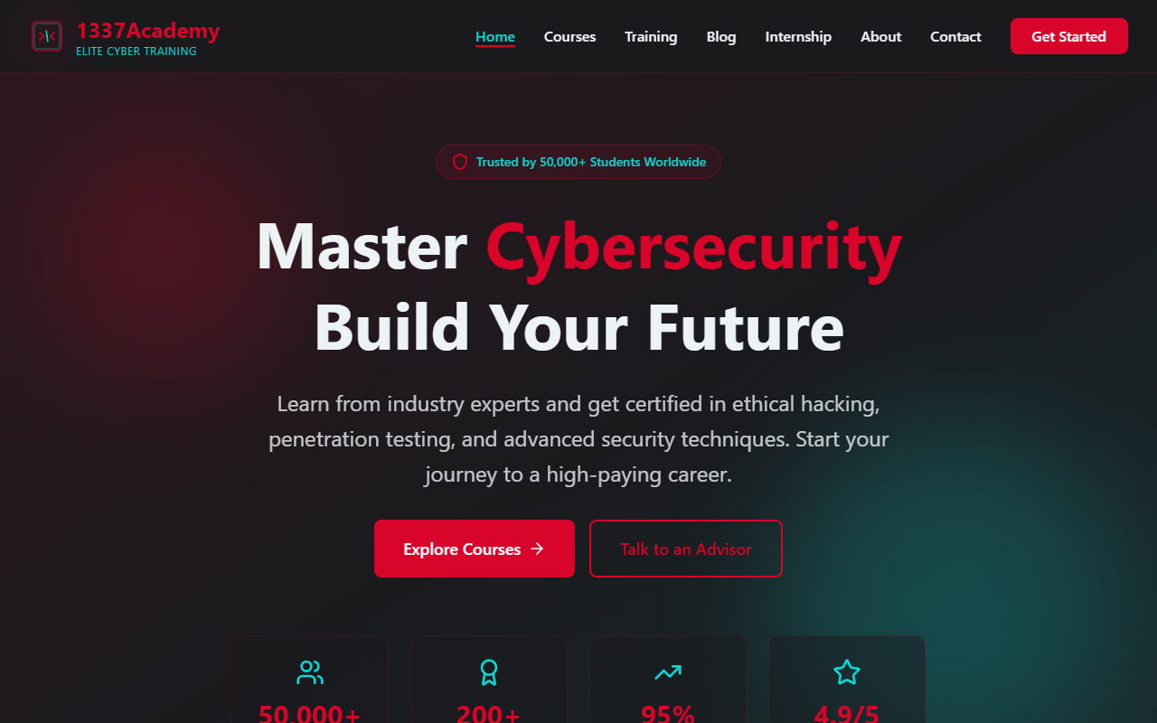 1337academy.com screenshot