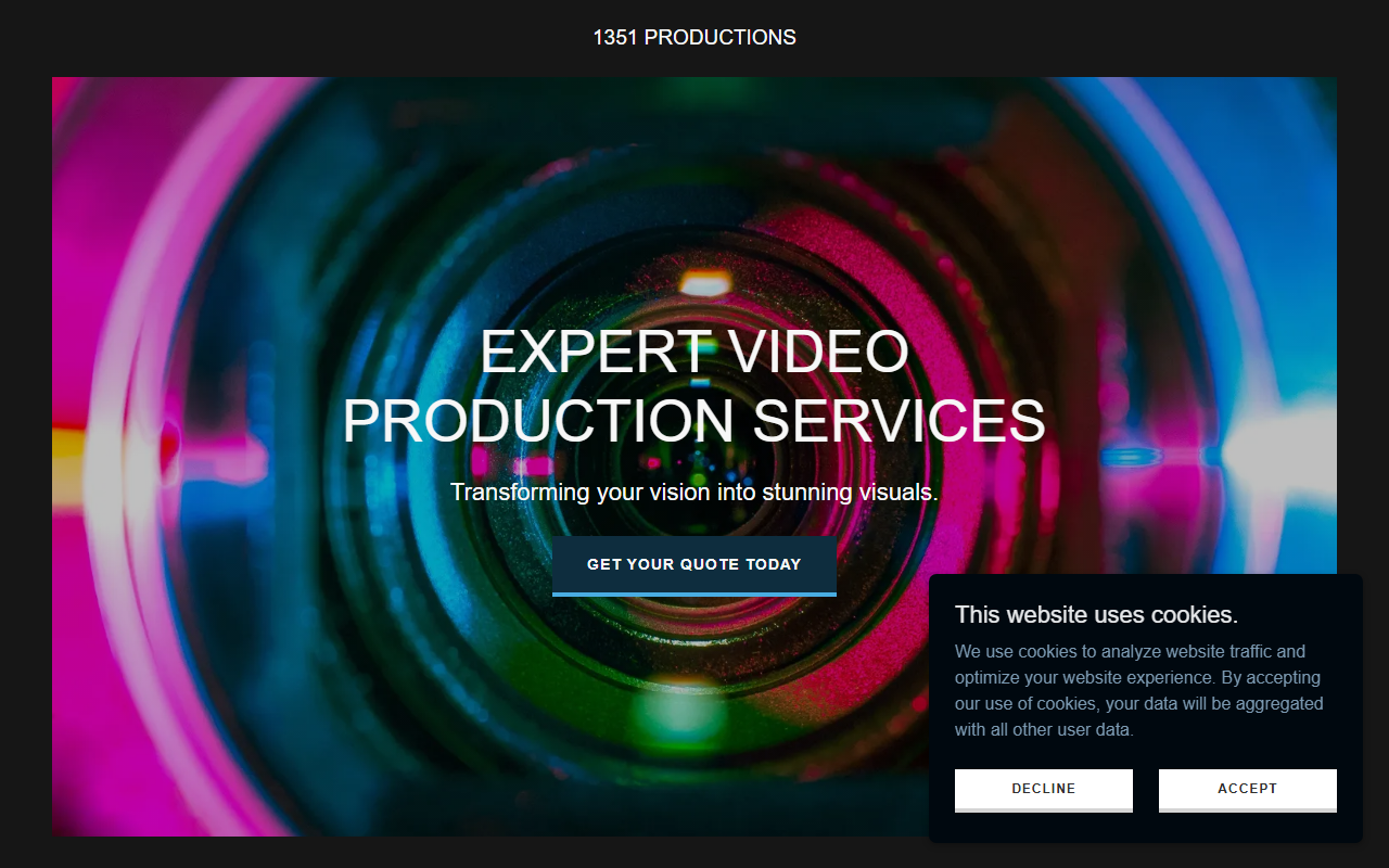 1351productions.com screenshot