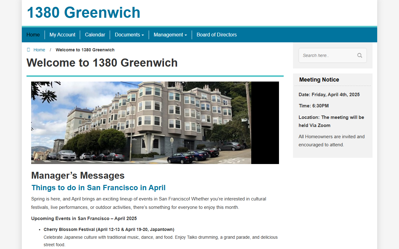1380greenwichhoa.com screenshot
