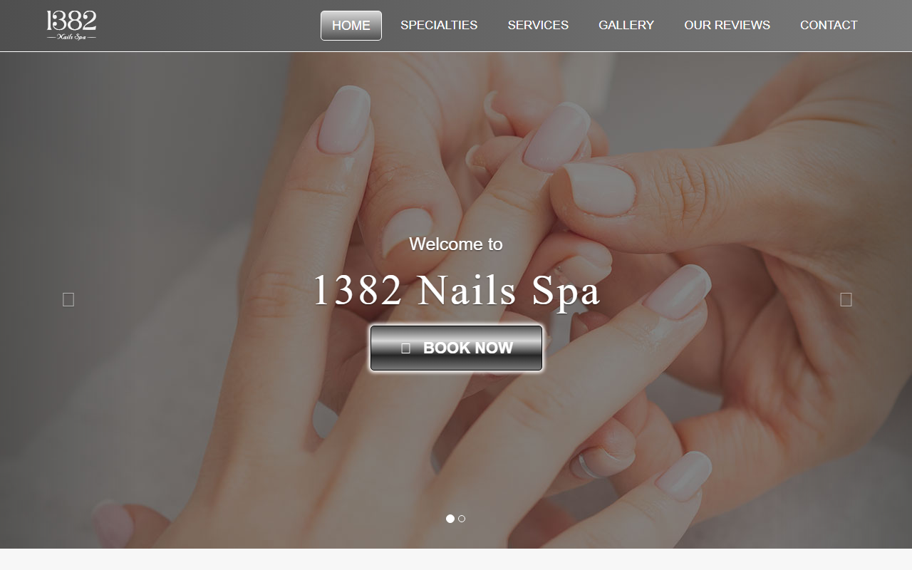 1382nailsspa.com screenshot