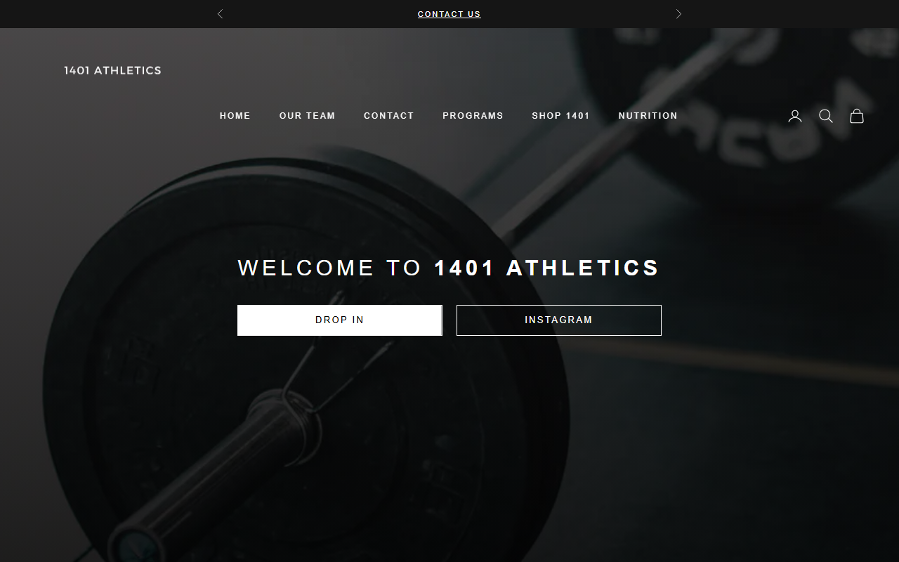 1401athletics.com screenshot