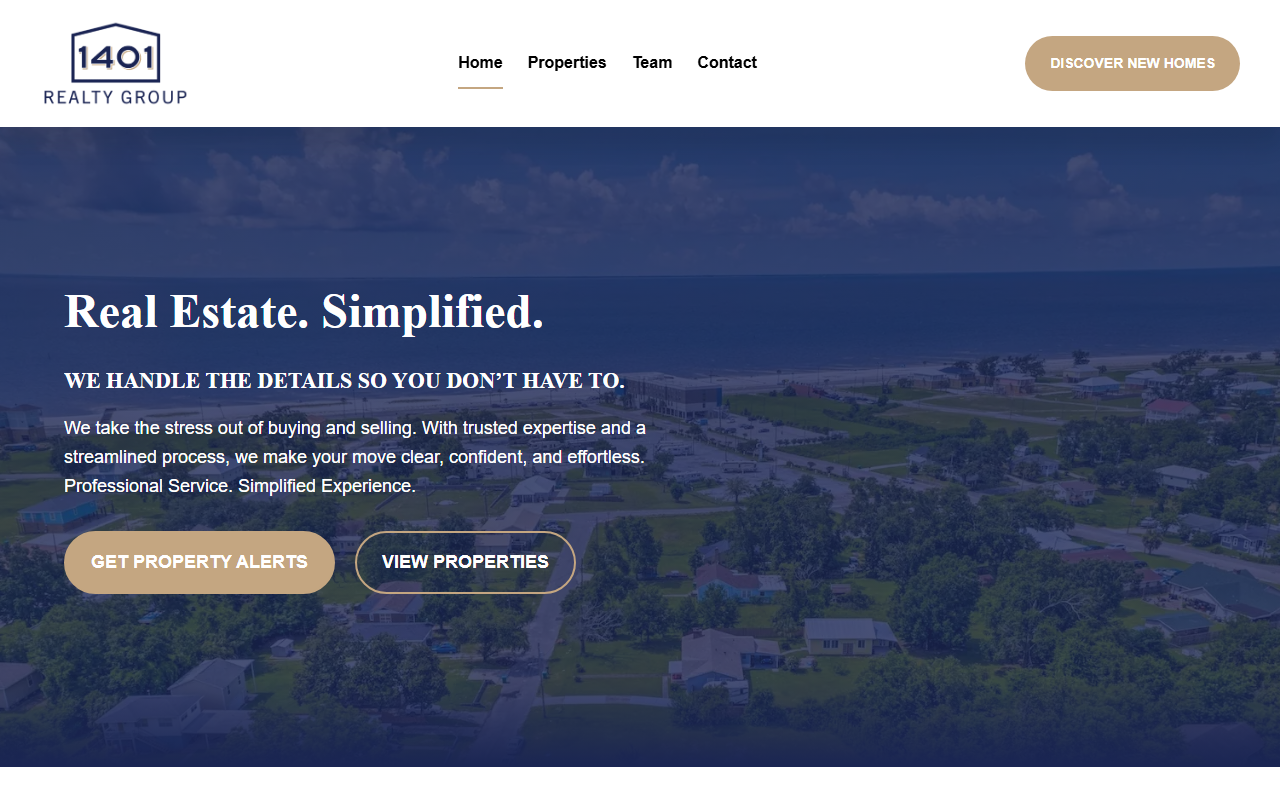 1401realtygroup.com screenshot