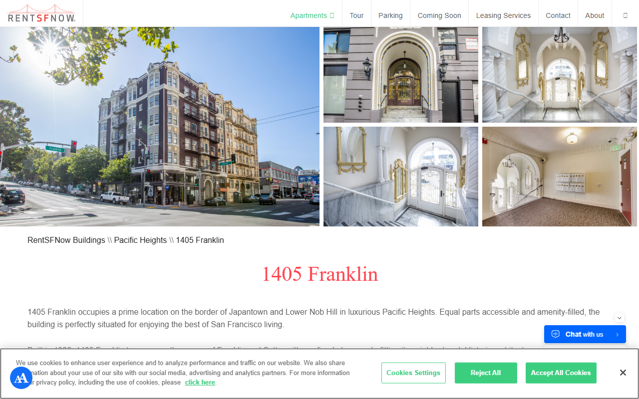 1405franklin.com screenshot
