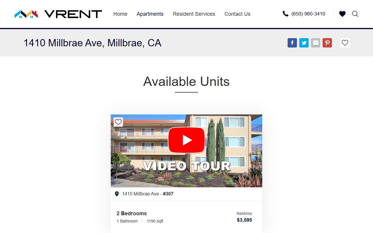 1410millbrae.com screenshot