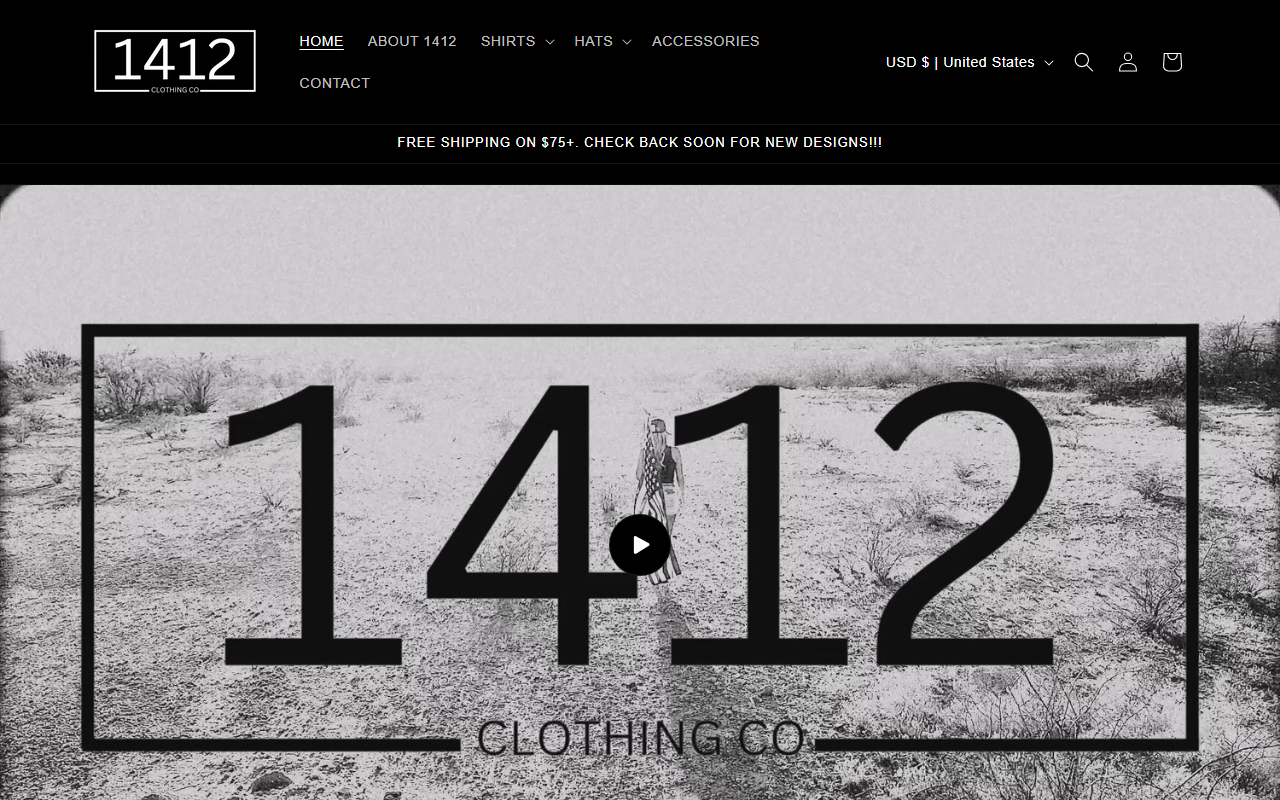 1412clothingco.com screenshot