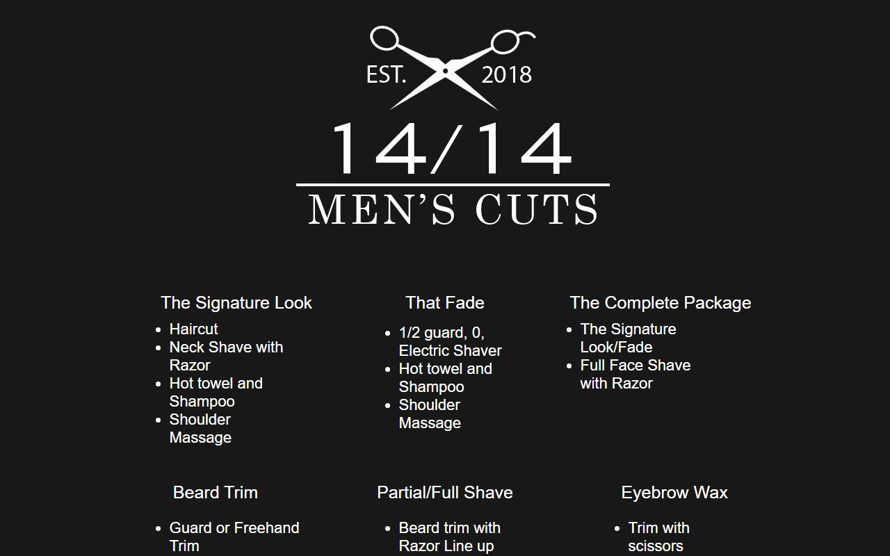 1414menscuts.com screenshot