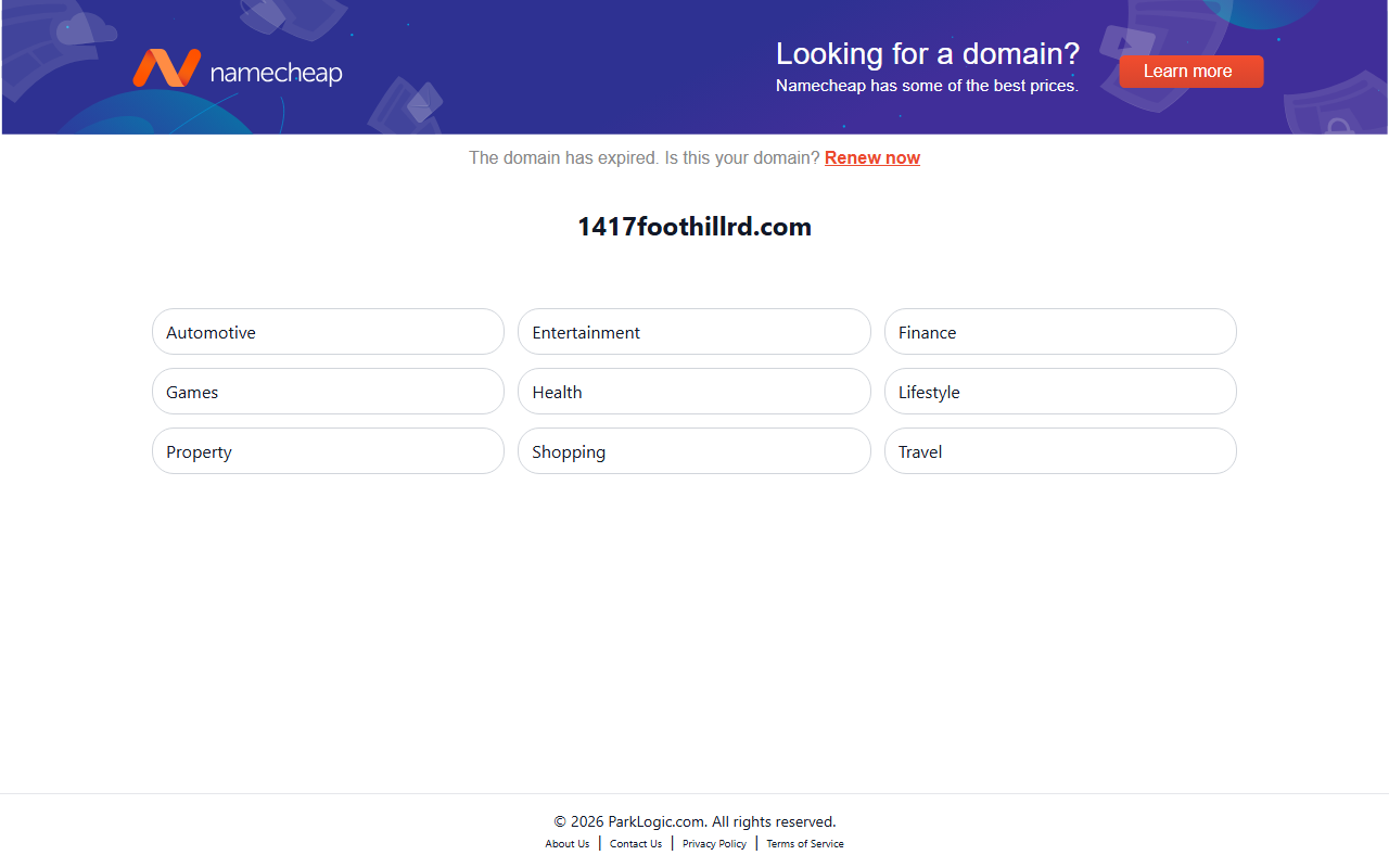 1417foothillrd.com screenshot