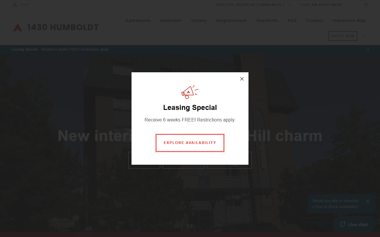1430humboldt.com screenshot